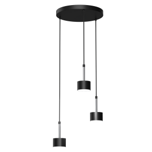 Milagro Lampa wisząca ARENA BLACK/SILVER 3xGX53 MLP7786