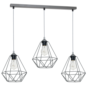 Milagro Lampa wisząca BASKET GRAY 3xE27 MLP7217