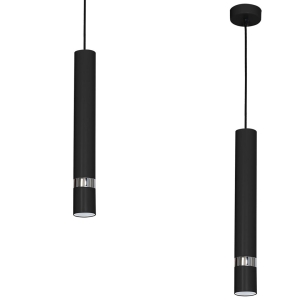 Milagro Lampa wisząca JOKER BLACK/CHROME 1xGU10 MLP1413
