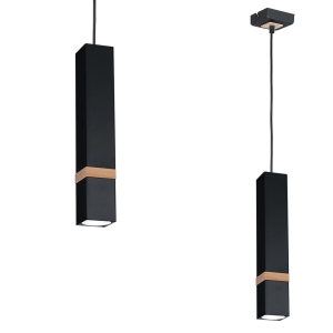 Milagro Lampa wisząca VIDAR BLACK 1xGU10 MLP5403