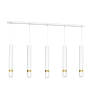 Milagro Lampa wisząca JOKER WHITE/GOLD 5xGU10 MLP6122