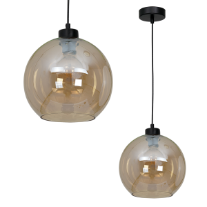 Milagro Lampa wisząca SOFIA AMBER 1xE27 MLP6578