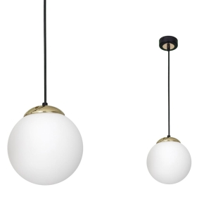 Milagro Lampa wisząca SPARTA BLACK / GOLD 1xE27 MLP6495