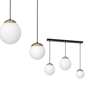 Milagro Lampa wisząca SPARTA BLACK / GOLD 3xE14 MLP6500