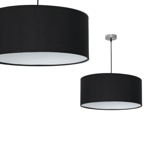 Milagro Lampa wisząca CASINO BLACK/CHROME 1xE27 ML63800