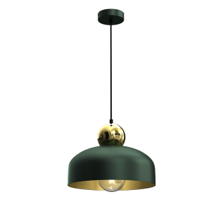 Milagro Lampa Wisząca HARALD GOLD/GREEN 1xE27 MLP7694