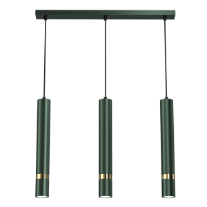 Milagro Lampa wisząca JOKER GREEN/GOLD 3xGU10 MLP7721