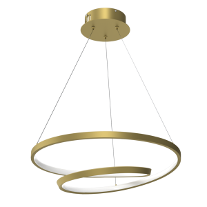 Milagro Lampa wisząca LUCERO GOLD 48W LED ML7950
