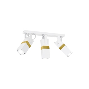 Milagro Lampa sufitowa VIDAR WHITE/GOLD 3xGU10 MLP6274