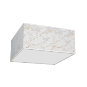 Milagro Lampa sufitowa SENSO White/Gold kwadrat 3xE27 MLP7304