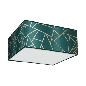 Milagro Lampa sufitowa ZIGGY GREEN Gold/Bottle green 2xE27 MLP7574
