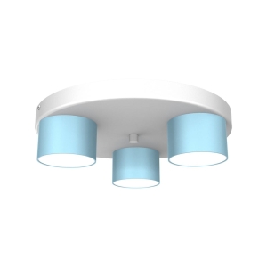 Milagro Lampa sufitowa DIXIE Blue/White 3xGX53 MLP7551