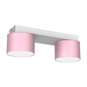 Milagro Lampa sufitowa DIXIE Pink/White  2xGX53 MLP7554