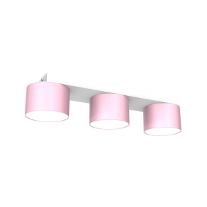 Milagro Lampa sufitowa DIXIE Pink/White  3xGX53 MLP7555