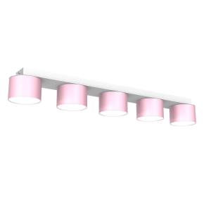 Milagro Lampa sufitowa DIXIE Pink/White  5xGX53 MLP7557