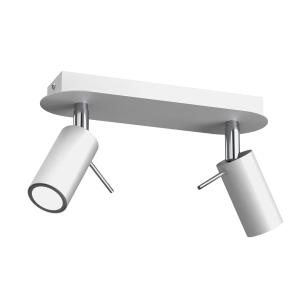 Milagro Lampa sufitowa PRESTON WHITE/CHROME 2x mini GU10 MLP7615