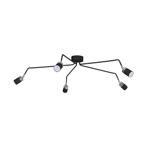 Milagro Lampa sufitowa JOKER BLACK/CHROME 5xGU10 MLP1341