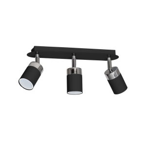 Milagro Lampa sufitowa JOKER BLACK/CHROME 3xGU10 MLP912