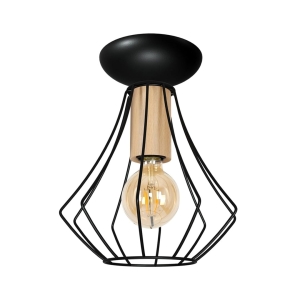Milagro Lampa sufitowa WILL BLACK 1xE27 MLP4189