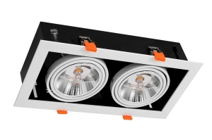 Milagro Oprawa Podtynkowa Plaza 2xGU10 AR111 Biała ML4741