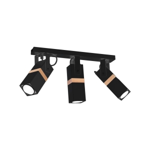 Milagro Lampa sufitowa VIDAR BLACK 3xGU10 MLP5402