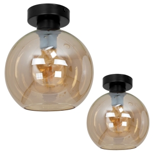 Milagro Lampa sufitowa SOFIA AMBER 1xE27 MLP6575
