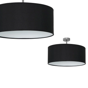 Milagro Lampa podsufitowa CASINO BLACK/CHROME 1xE27 ML6379
