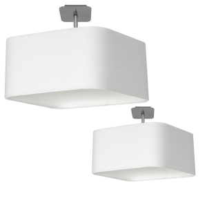 Milagro Lampa podsufitowa NAPOLI WHITE/CHROME 1xE27 ML6361