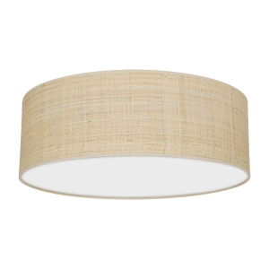 Milagro Lampa sufitowa MARSHALL WHITE / RATTAN 3xE27 Ø50cm MLP7488