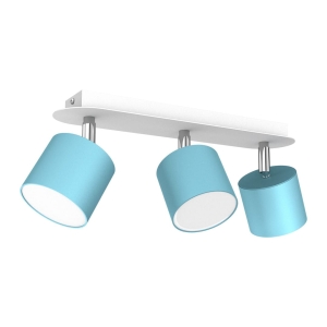 Milagro Lampa sufitowa DIXIE BLUE/WHITE 3xGX53 MLP7606