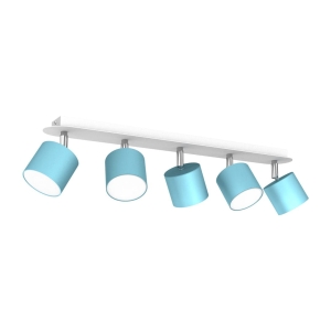 Milagro Lampa sufitowa DIXIE BLUE/WHITE 5xGX53 MLP7608