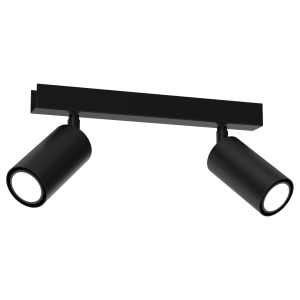 Milagro Lampa sufitowa HUDSON BLACK 2xGU10 MLP8795