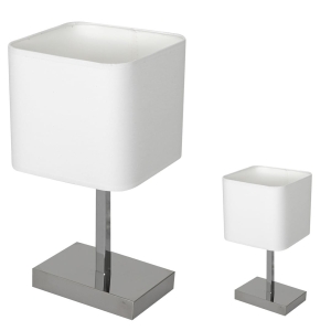 Milagro Lampka stołowa NAPOLI WHITE/CHROME 1xE27 ML6363