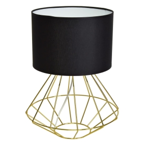 Milagro Lampa stojąca LUPO BLACK/GOLD 1xE27 MLP6272