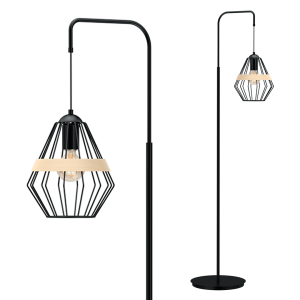 Milagro Lampa stojąca CLIFF BLACK 1xE27 MLP5528