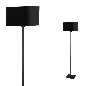 Milagro Lampa stojąca NAPOLI BLACK/GOLD 1xE27 ML6370
