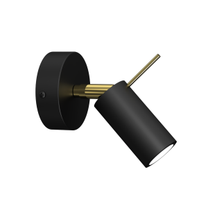 Milagro Kinkiet PRESTON GOLD/BLACK 1x mini GU10 MLP7634