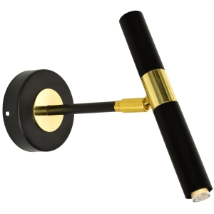 Milagro Kinkiet MONZA BLACK/GOLD 1xG9 8W MLP6332