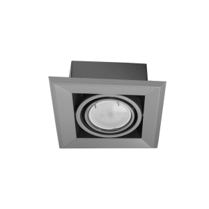 Milagro LAMPA PODTYNKOWA BLOCCO SZARY 1x7W GU10 LED ML839