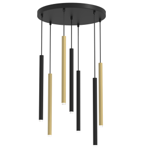 Milagro Lampa wisząca MONZA BRASS 7xG9 max 8W LED MLP8843