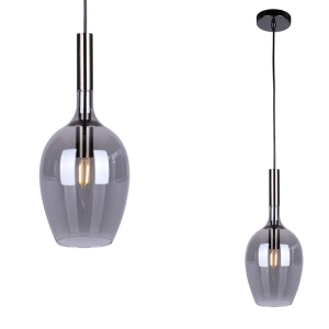 Milagro Lampa wisząca LUGANO SMOKED 1xE14 ML8813