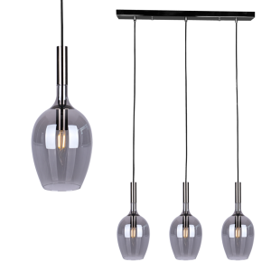 Milagro Lampa wisząca LUGANO SMOKED 3xE14 ML8814