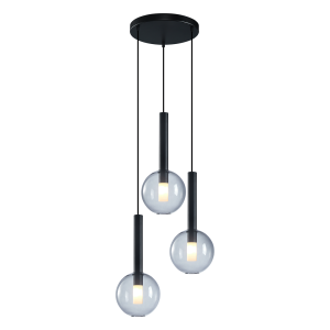Milagro Lampa wisząca NIKO BLACK 3xG9 ML0333