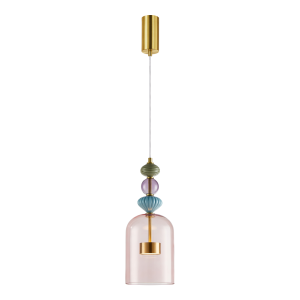 Milagro Lampa wisząca ARTE 12W LED śr. 16cm mosiądz ML0357
