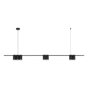 Milagro Lampa wisząca (listwa) GENESIS BLACK 7xGU10 ML0370