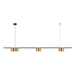 Milagro Lampa wisząca (listwa) GENESIS BLACK GOLD 7xGU10 ML0372