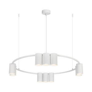 Milagro Lampa wisząca (koło) GENESIS WHITE 10xGU10 ML0374
