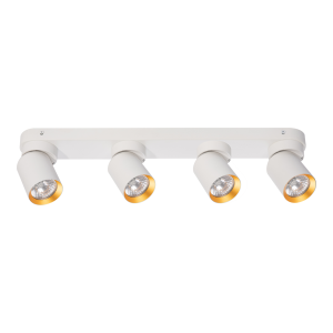 Milagro Lampa Sufitowa Andy 4xGU10 Biały + Złoty ML9938