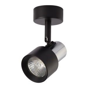 Milagro Spot Cino 1xGU10 Czarny + Chrom ML9945