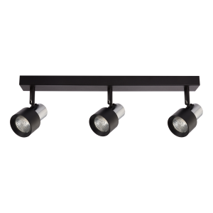 Milagro Lampa Sufitowa Cino 3xGU10 Czarny + Chrom ML9949